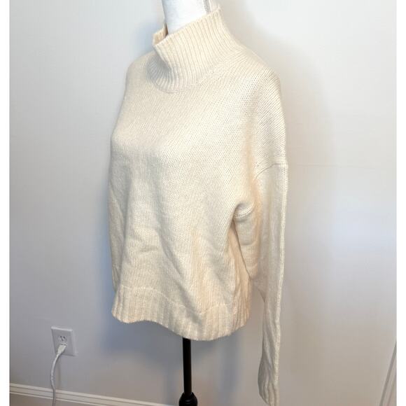 Everlane The Cloud Oversized Turtleneck Sweater In Bone Size Small New - Picture 9 of 15